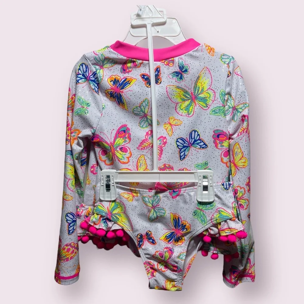 Betsey Johnson Little Girls 2 Piece Swimwear - Picture 4 of 5